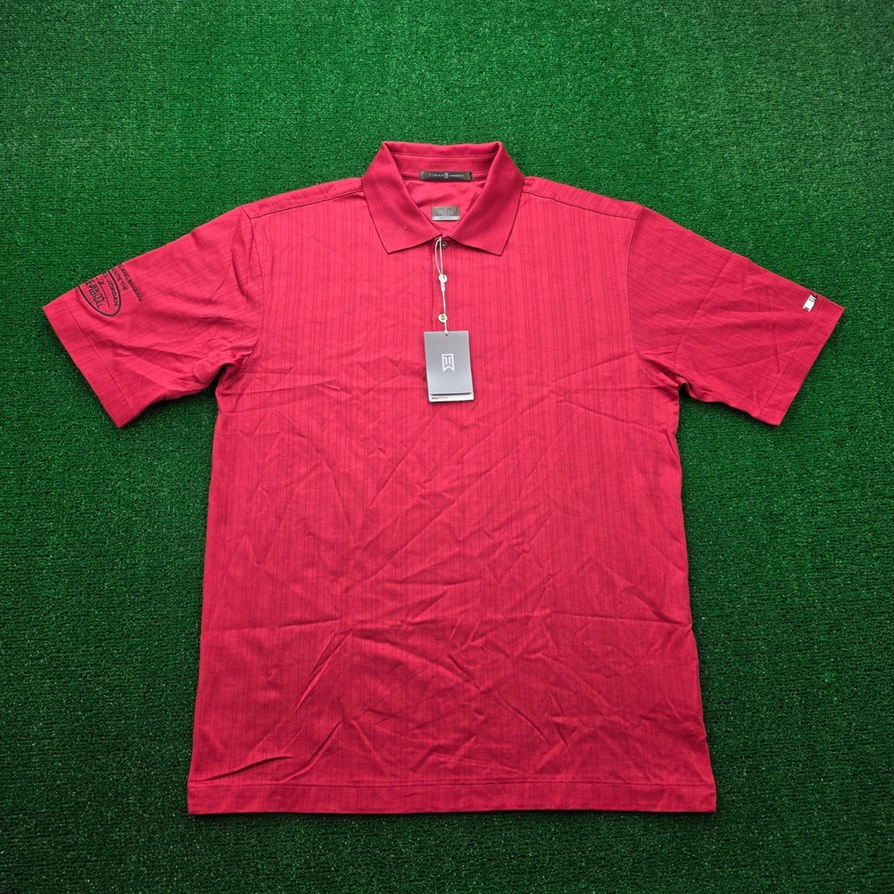 Vintage Nike Tiger Woods Golf Polo Shirt Mens Medium Michael Jordan Invitational